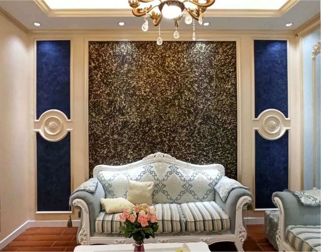 金叶漆丨神秘多彩的颗粒质感，打造艺术、奢华的空间(图1)