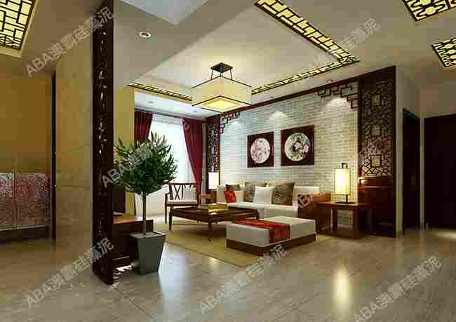 澳霸负离子硅藻泥背景墙装修效果图(图2)